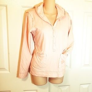 Blush Pink Tissue T Hooded Pullover J Crew Pockets